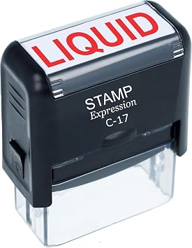 StampExpression - Liquid Office Self Inking Rubber Stamp - Red Ink A-5307