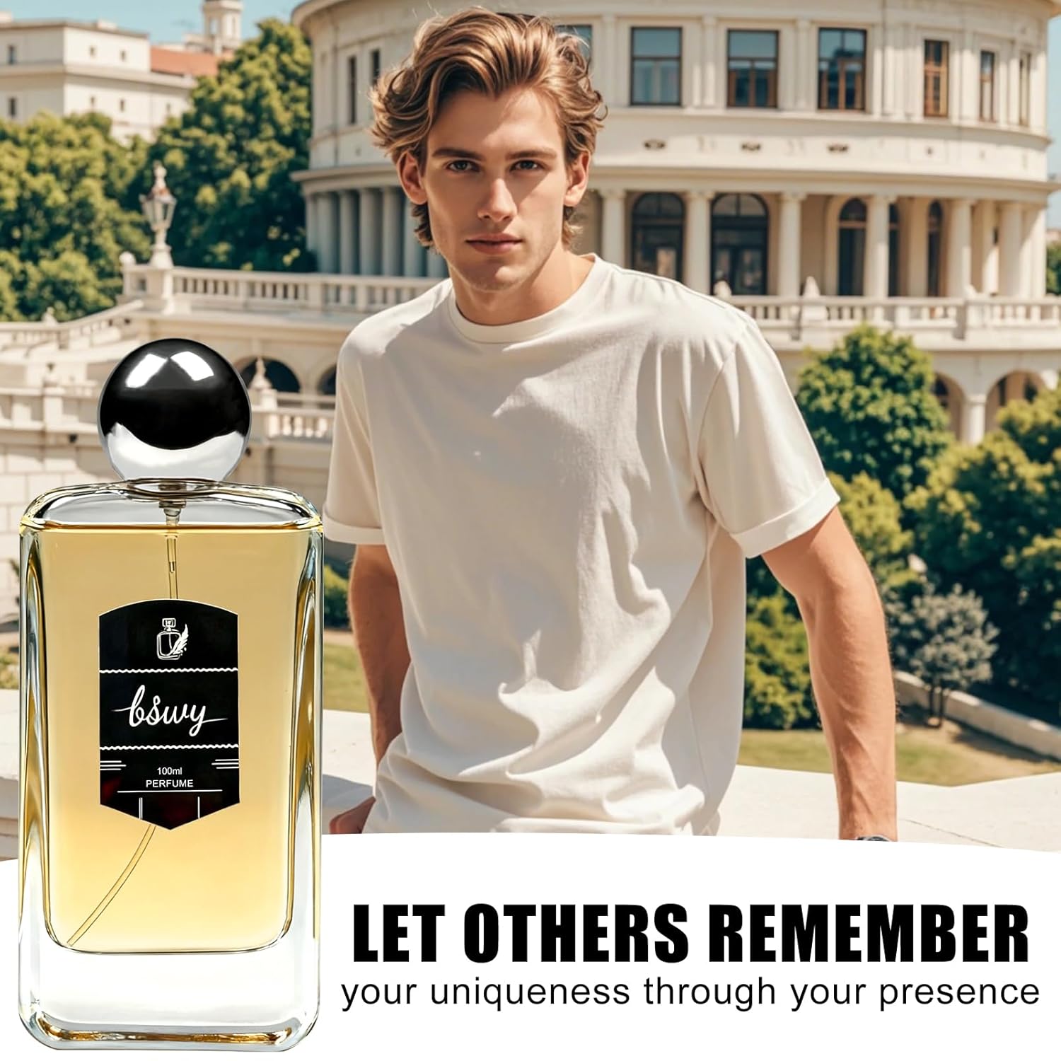 BSWY Long Lasting Skin Scent - Crisp Bergamot & Tunisian Neroli - Warm Musk & Tobacco Blossom Dry Down - Sophisticated White Shirt Cologne 3.4 oz./100ML - Image 4