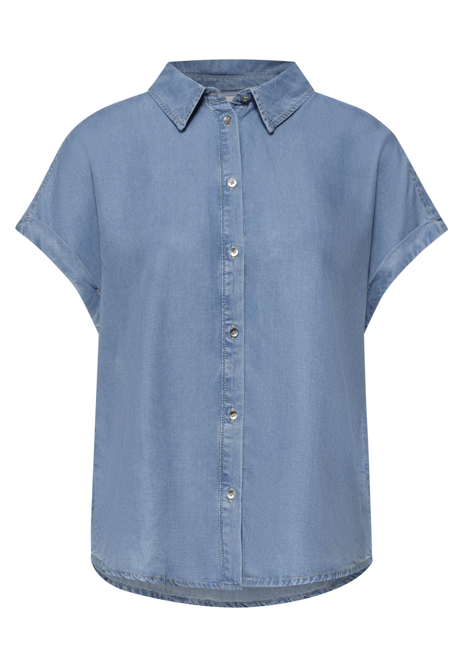 Street One 3412229 Blusa Vaquera con Aspecto Vaquero Mujer (Pack de 1)
