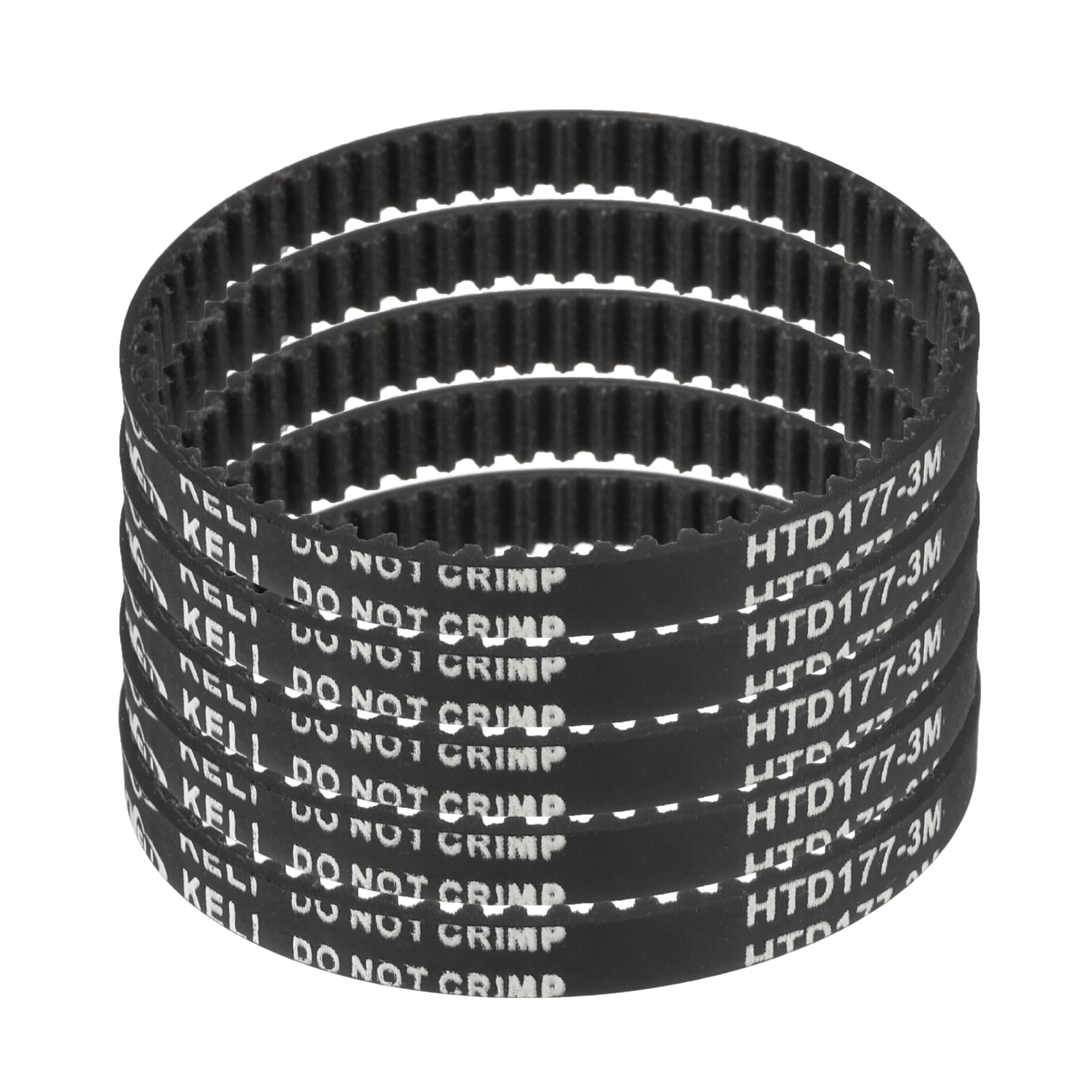 uxcell 5pcs HTD-3M Rubber Timing Belt 67 Teeth, 201mm L x 6mm Wd x 2.4mm H — Amazon image 25