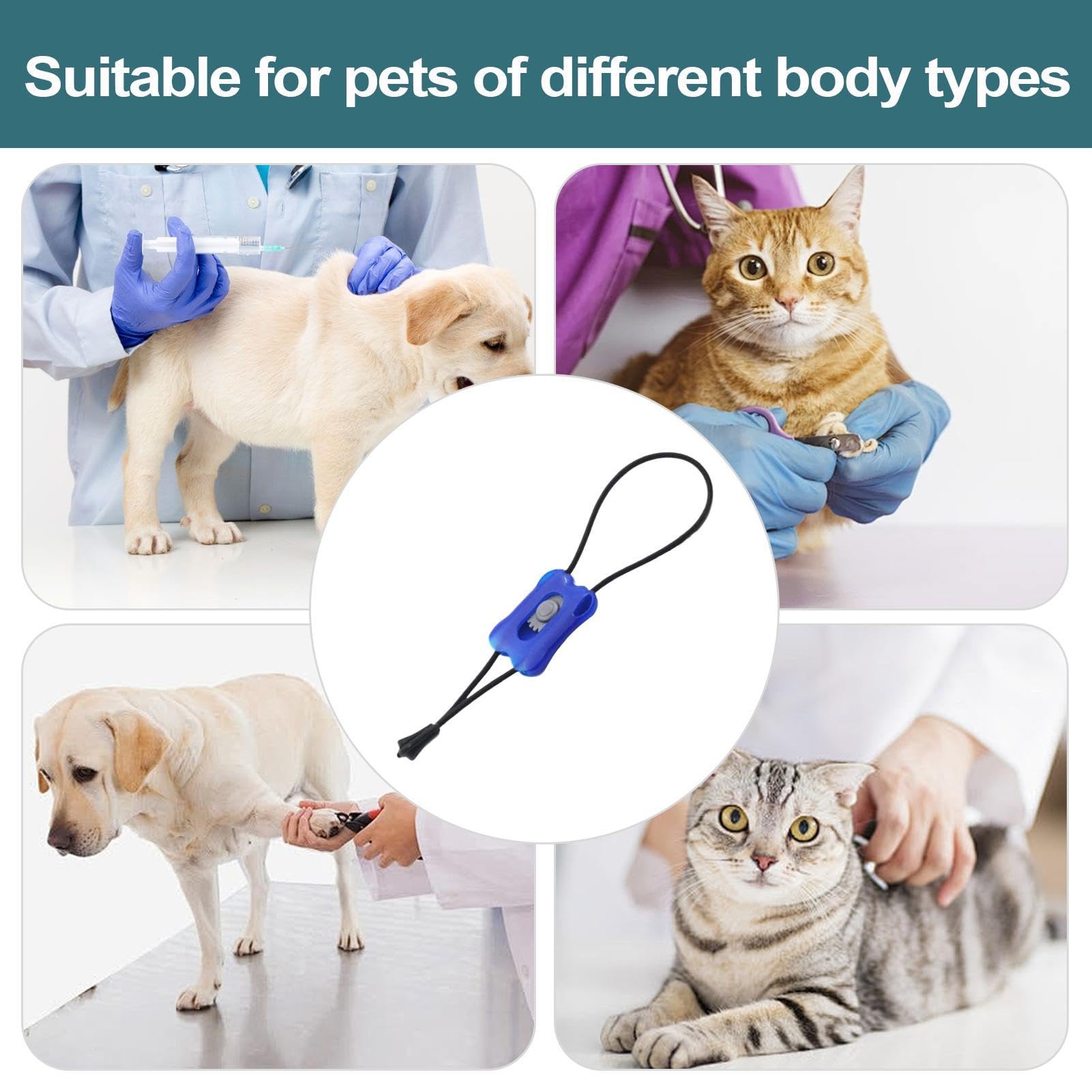 Generico Benda per Laccio Emostatico per Animali Domestici - Fascia per Mini Trauma in PP di Emergenza per Controllo Sanguinamento A Sgancio Rapido | Strumento Veterinario Portatile | Cura delle