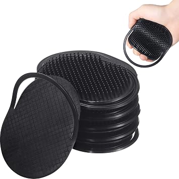 8Pcs Soft Portable Pocket Palm Combs Shampoo Comb Massager Hair Brushes Scalp Massager Hand Brush for Men Pets Home Office Travel