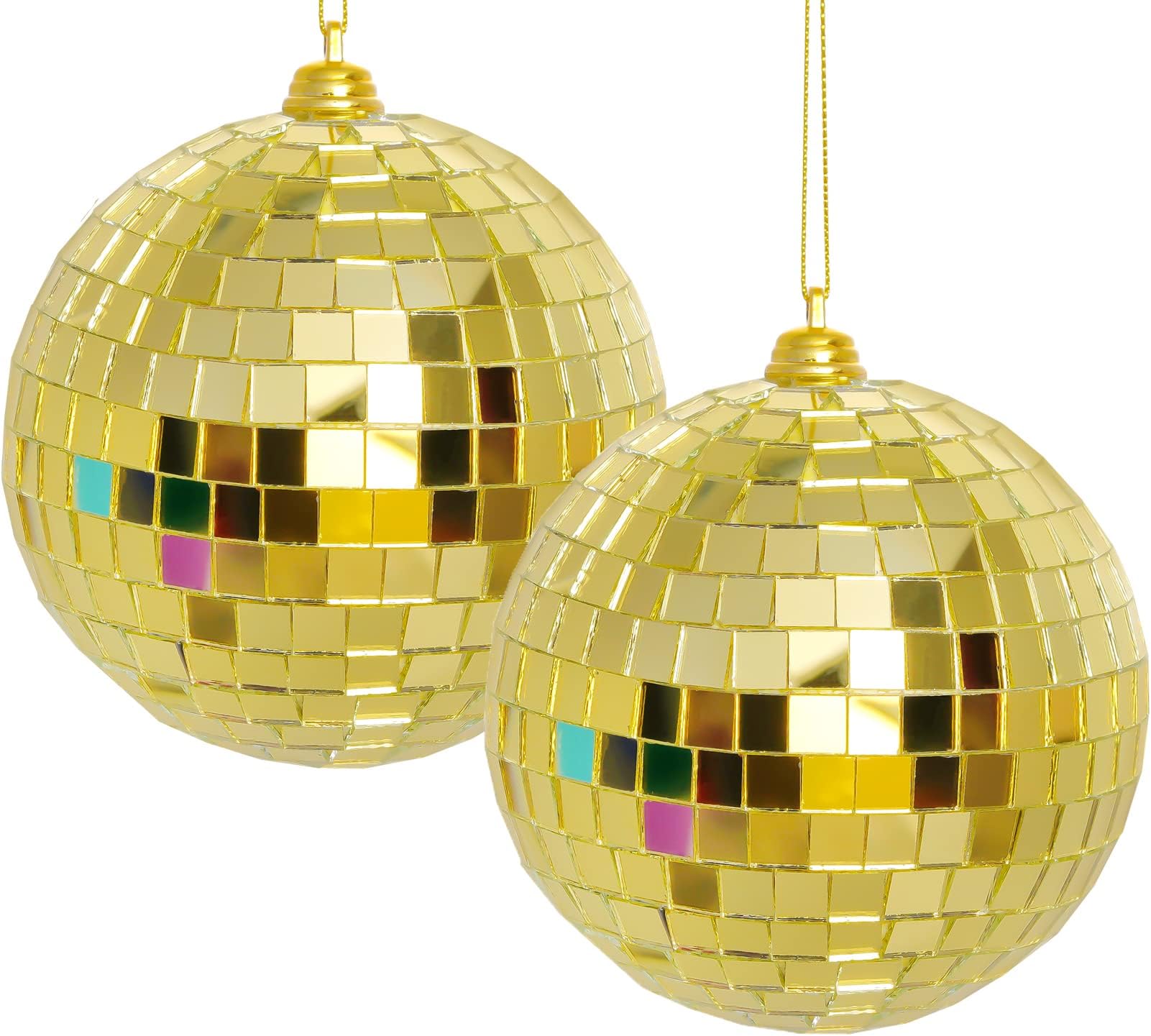 Mirror Ball, NuLink 8" Gold Disco DJ Dance Decorative Stage