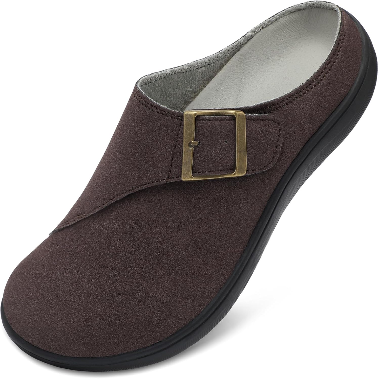 LeIsfIt Womens Wide Clogs Adjustable Diabetic Mules Slip on Clog Slippers for Swollen Edema Feet Wide Width Mules Potato Shoes