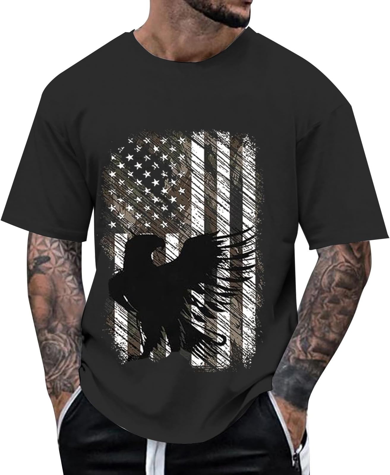 Casual Shirts for Men UK Loose Fit Trendy Summer Short Sleeve T Shirt Round Neck Floral Print Top Big and Tall T-Shirts Athletic Running Gym Workout Tee Tops Fitness Sport T-Shirt