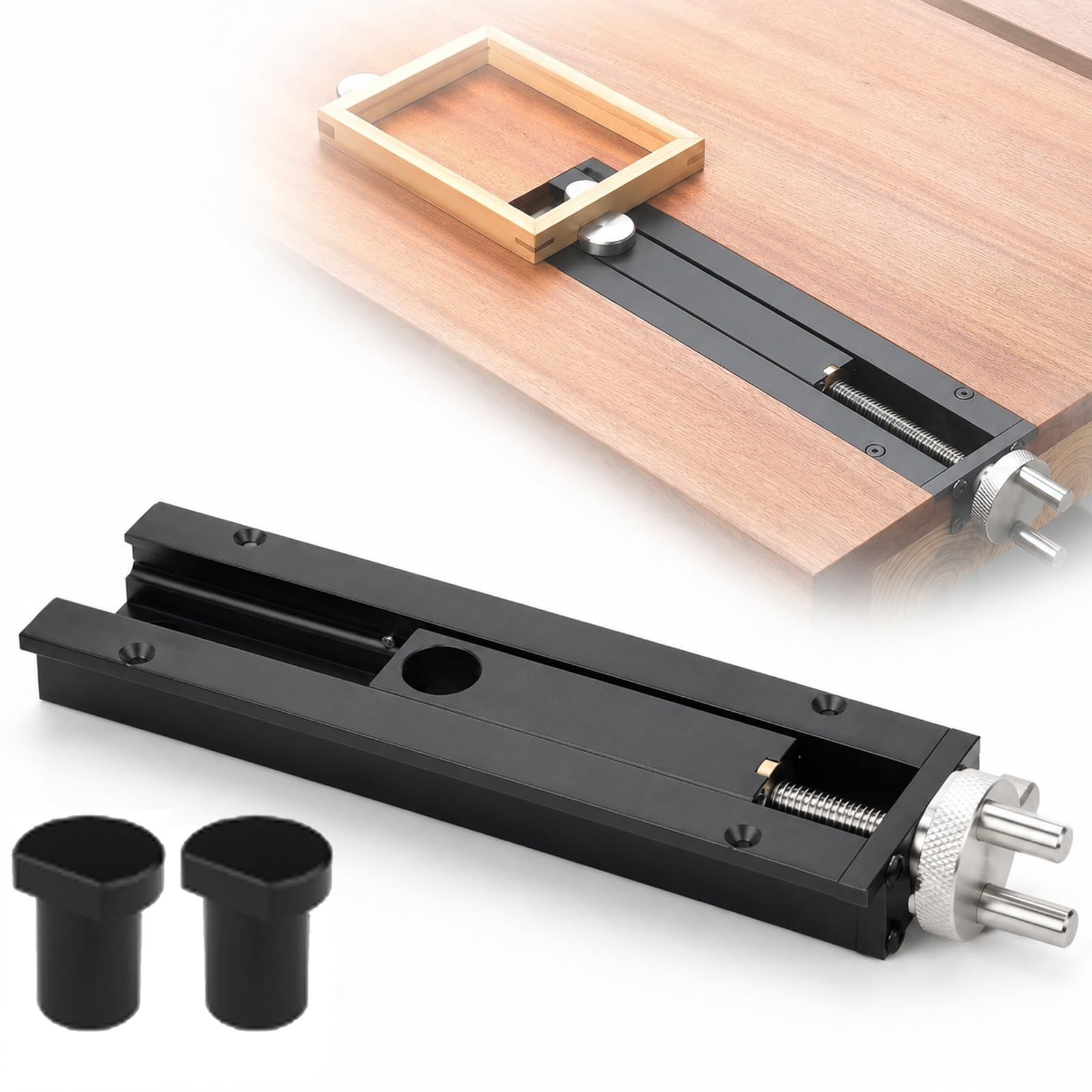 Crafted from aluminum alloy, this woodworking tail vise delivers durability and strength, capable of withstanding heavy pressure without deformation for reliability in all woodworking tasks, making it