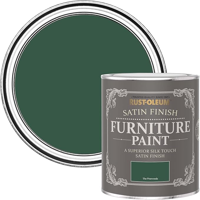 RustOleum Green Furniture Paint in Satin Finish The Pinewoods 750ml