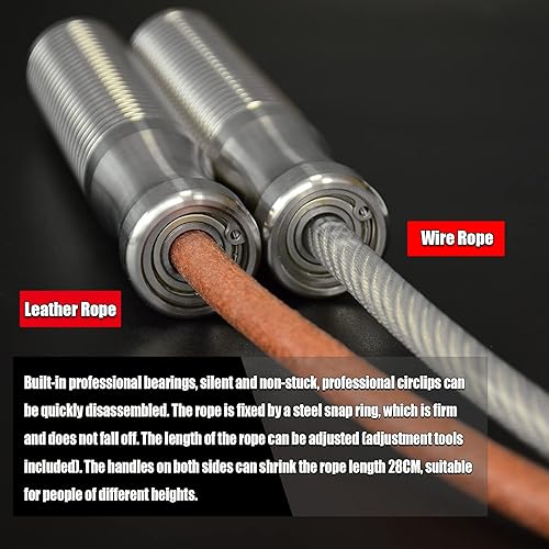 Miniatura 5 de Ahomie Cuerda de saltar pesada, cuerda de salto pesada para mujeres, hombres, entrenamiento de fitness y resistencia, cuerda ajustable audaz, asas