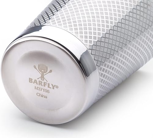 Miniatura 5 de Barfly Agitador de celosía de diamante de 18 oz, acero inoxidable