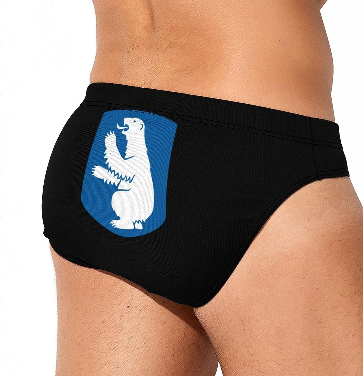 Coat of Arms of Greenland Men's Swimwear Bikini Swimming Briefs Stretchy Swimsuits Board Surf Shorts Trunks