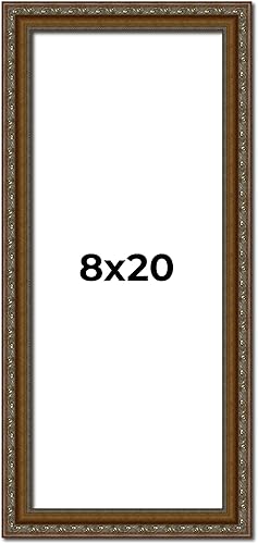 Miniatura 229 de Marco de fotos completo de madera dorada envejecida de 16 x 20 pulgadas con plexiglás acrílico UV, parte trasera de tablero de espuma y accesorios