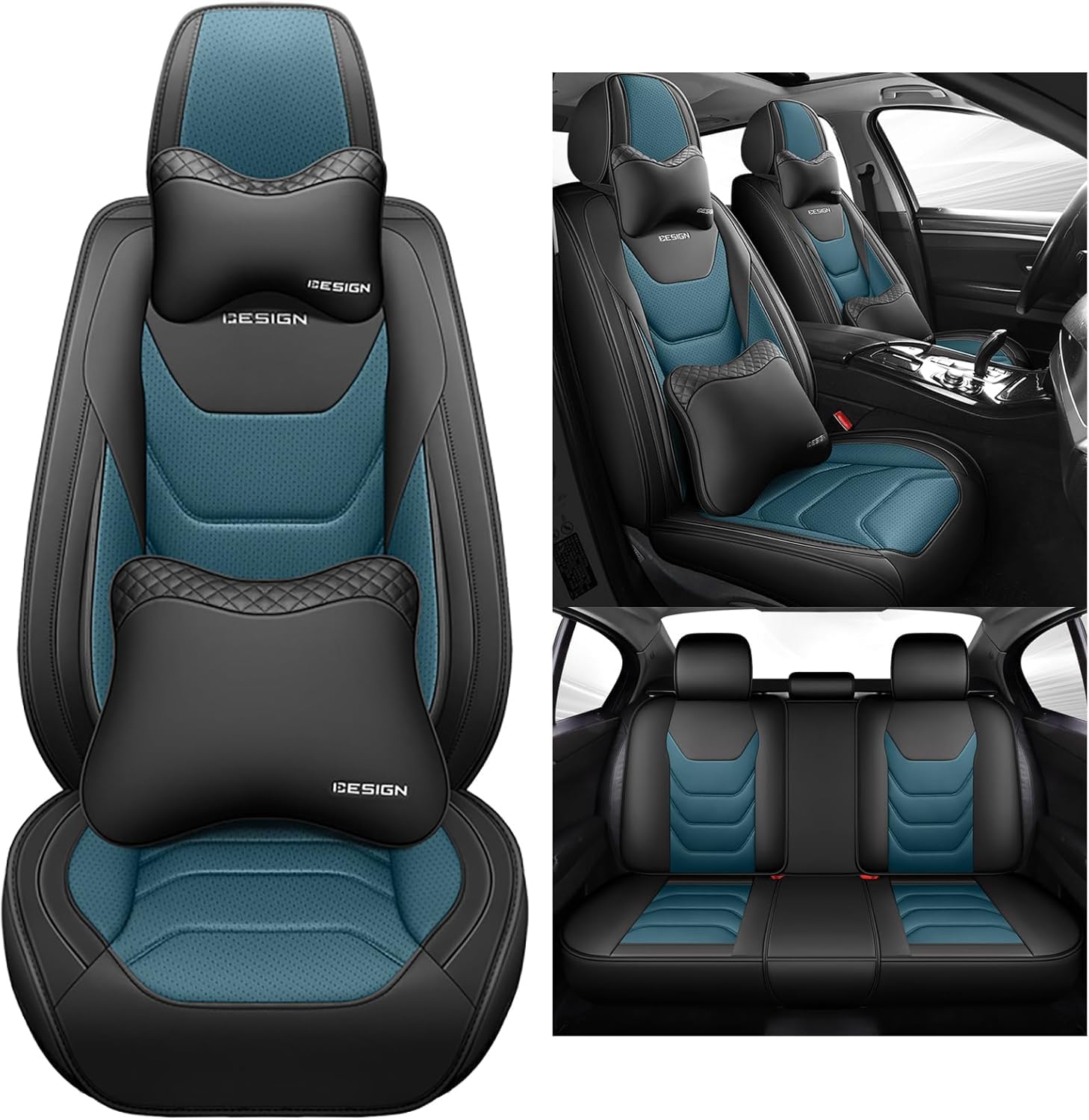 Pokrowce na siedzenia pasują do Toyoty Yaris Cross SUV 2021 2022 2023 materiały premium komfortowe części samochodowe, niebieskie