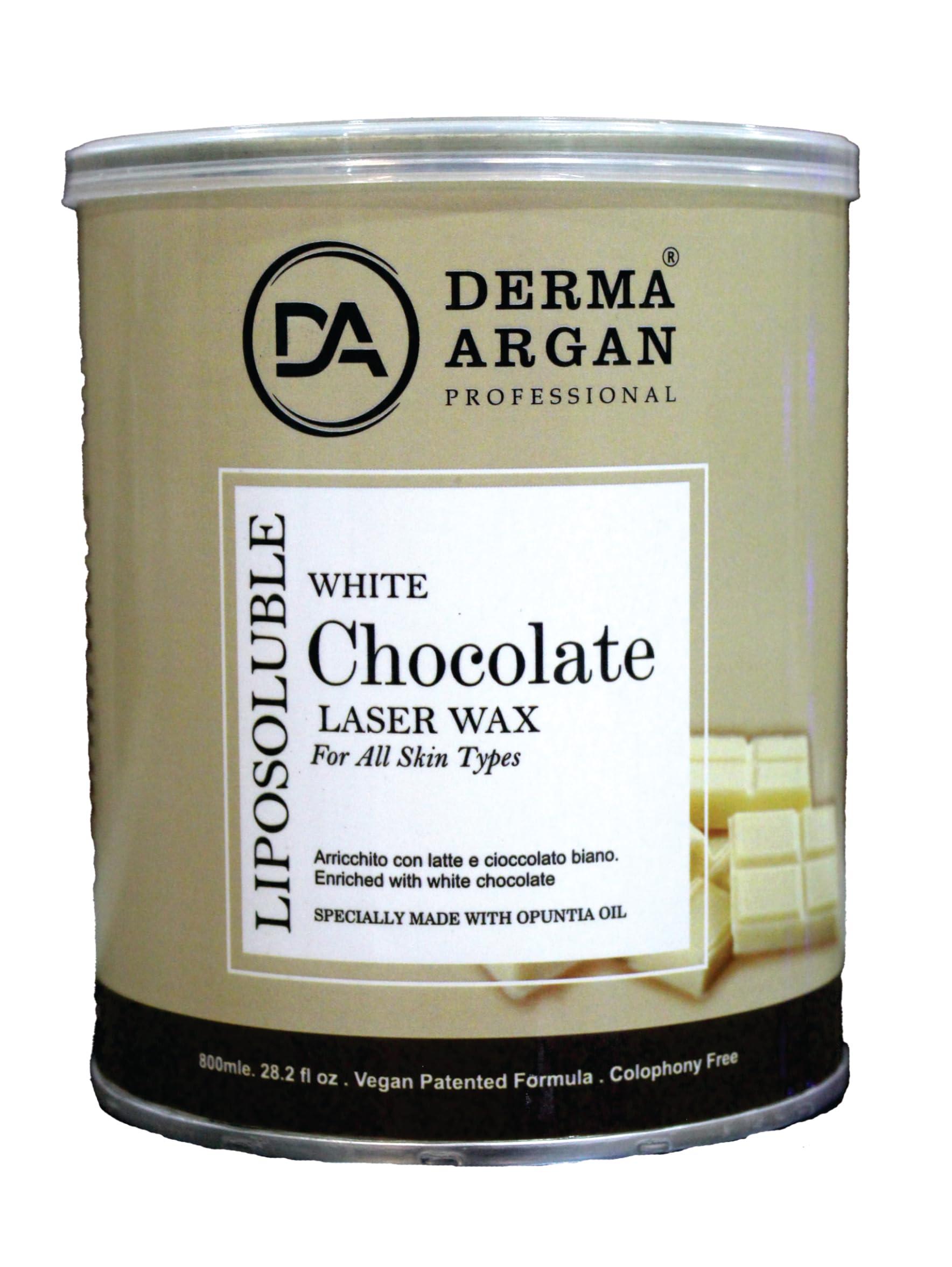 Derma Argan Professional White Chocolate Laser Wax, 800ml, Vegan Formula, For All Skin Types-image-26