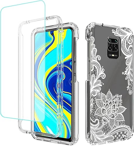 Funda para teléfono Redmi Note 9 ProNote 9 Pro MaxNote 9SM2 Pro con protector de pantalla de vidrio templado, funda protectora de cuerpo completo disponible en Yaxa Peru