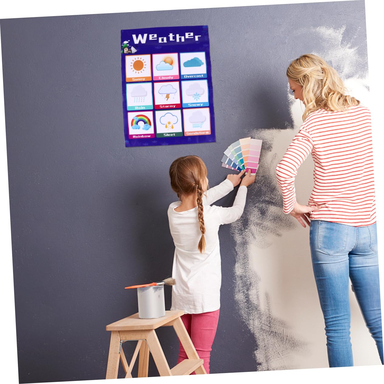 DOITOOL Tableau Éducatif Mural pour Garçon et Filles en Pp Collage au Dos, Apprentissage Ludique et Léger, pour Tout-petits, Style Délicat et Exquis Couleur Aléatoire Plusieurs styles