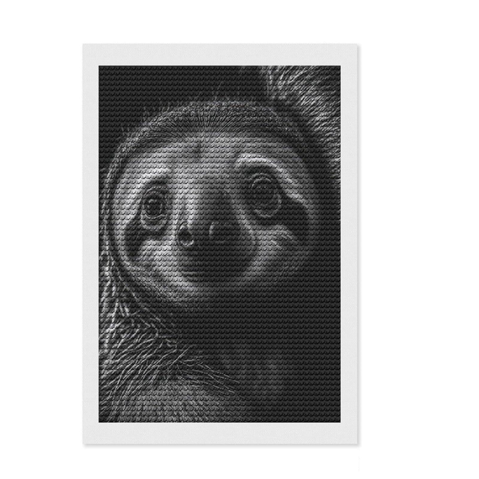 Junmoney Sloth Round Drill Diamond Painting 8"x12", for Women, Fun Craft Experience, Bedroom Decor, Holiday Gift Idea