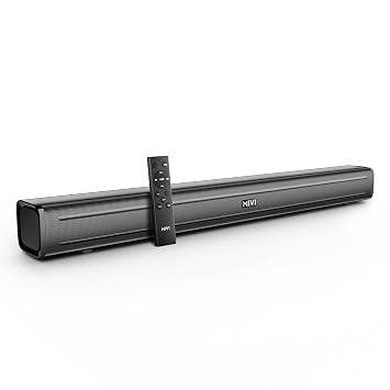 Mivi Nex 90 Wireless Bluetooth Soundbar[New Launch], 90W Soundbar, 2.2 Channel, Nex PowerStage Technology, Bluetooth v5.1, Signature Sound, Deep Bass, AUX USB Coaxial Inputs