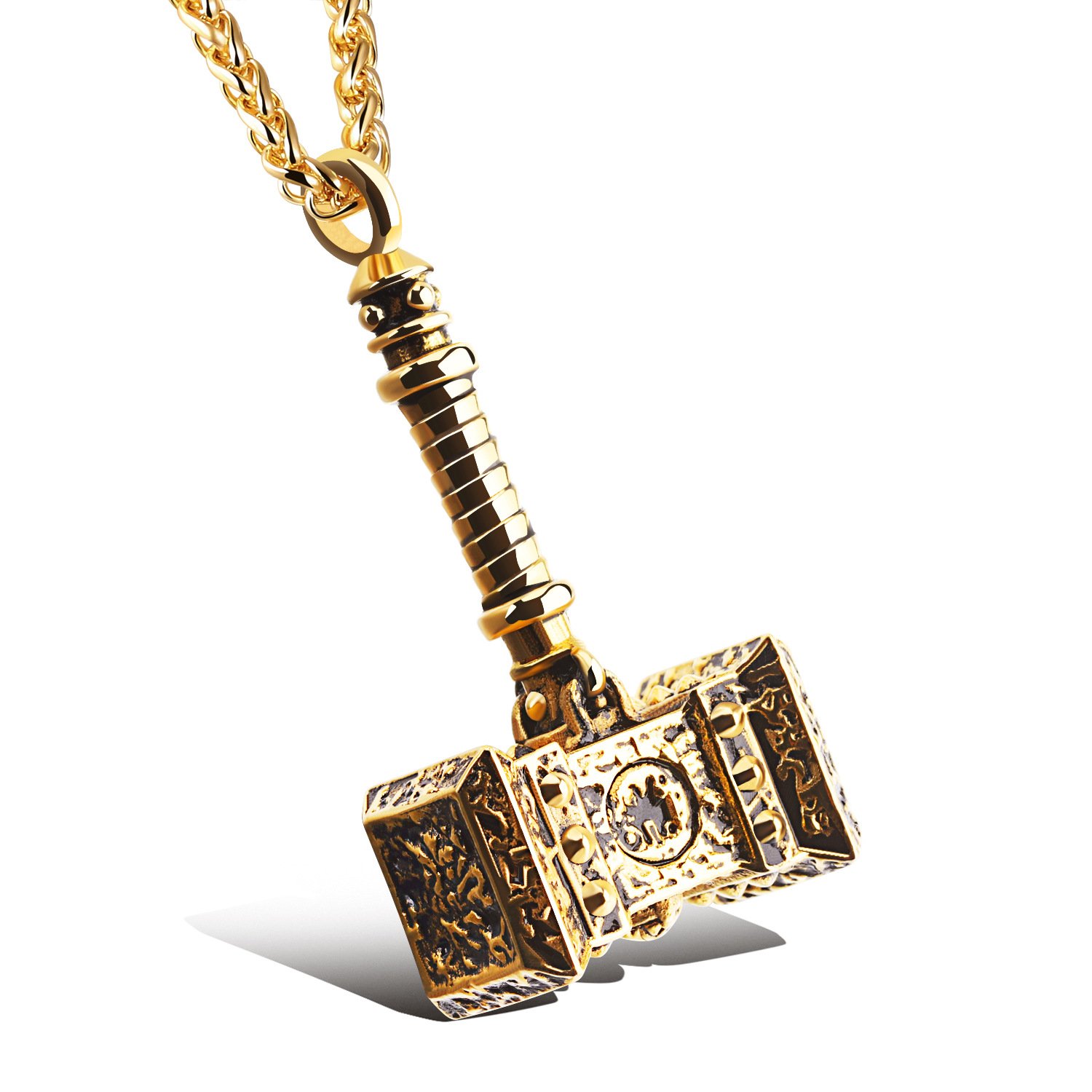Thor HAMMER Superhero Stainless Steel Pendant Necklace For Men/Boys-image-7