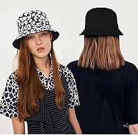 Vista 16 de Halloween Bucket Hat Beach Sun Hat Funny Fishing Hat for Women, Reversible Double-Side Wear