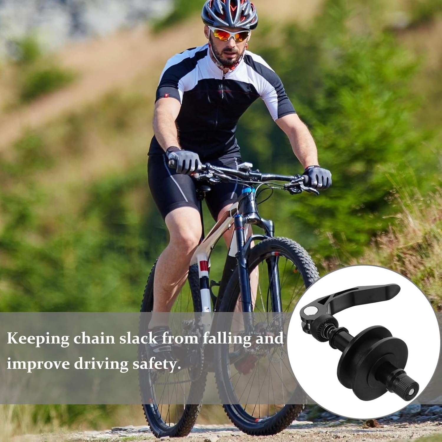 Sturdy Chain Tensioner for Bike Bicycle Chain Adjuster Tensioner Chain Guide