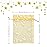 YHJZ 100PCS Moon Star Organza Bags, 4x6 inches (10x15cm) Small Mesh Bags Drawstring, Jewelry Gift Pouches for Wedding, Party, Festival, Makeup Organza Favor Bags (Gold)