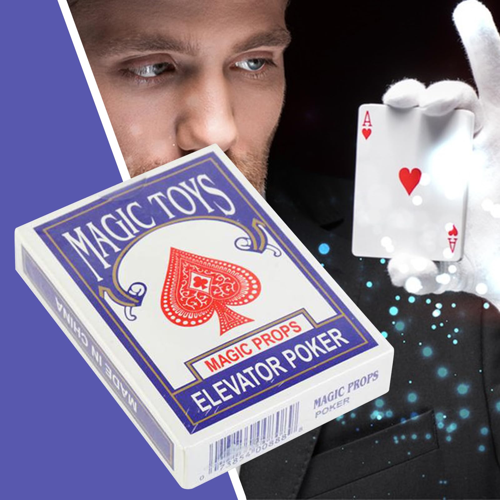 Magiczne karty | Talie pokerowe dla czarodziejów, akcesoria do sztuczek z bliska na pokazach, spotkaniach i pokazach ulicznych lub scenicznych