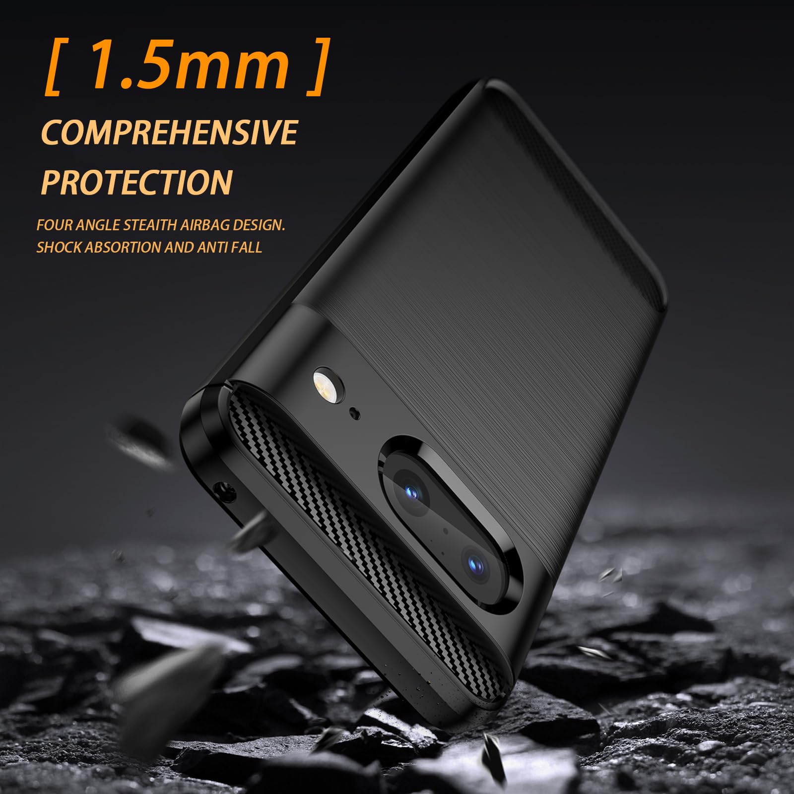 FNTCASE For Google Pixel 8A Case: Dual Layer Protective