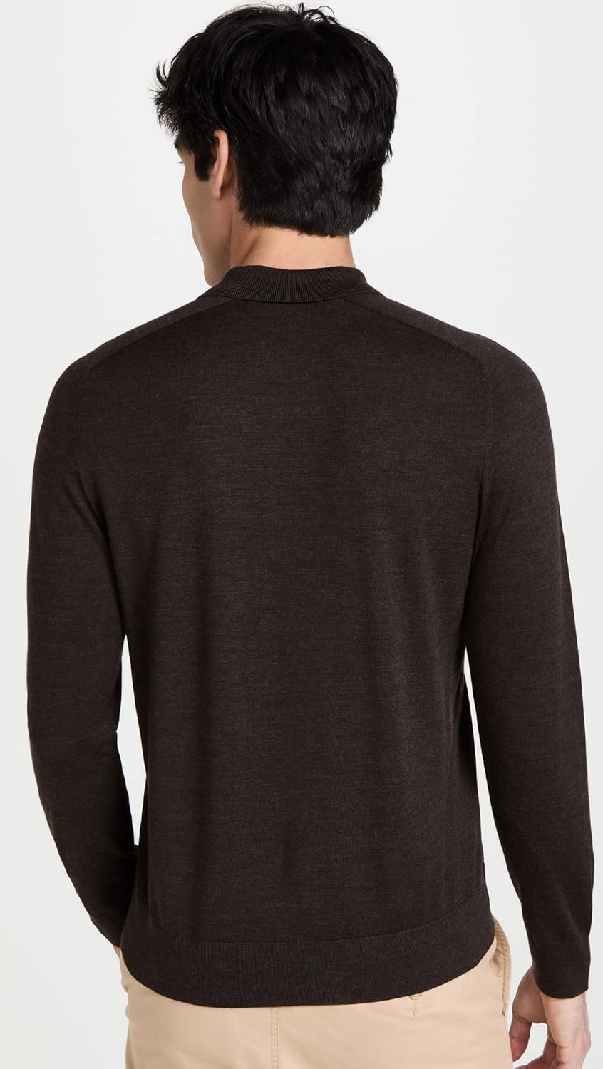 Theory Men's Ls Button Polo.Regal