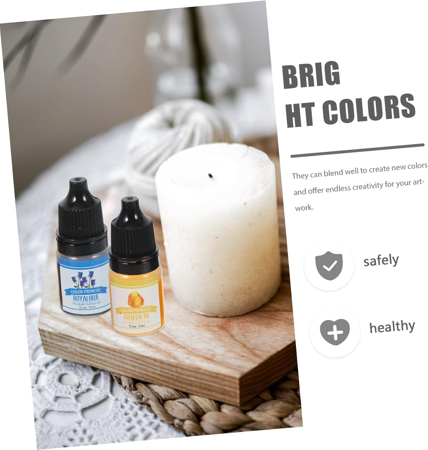 DIY Candle Colorants Colors Soap Candle Making Dyes Natural Ingredients Easy to Use for Boys and Girls Adults for Friends Family