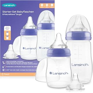Lansinoh I Starter Set Natural Wave Bottles & Pacifiers