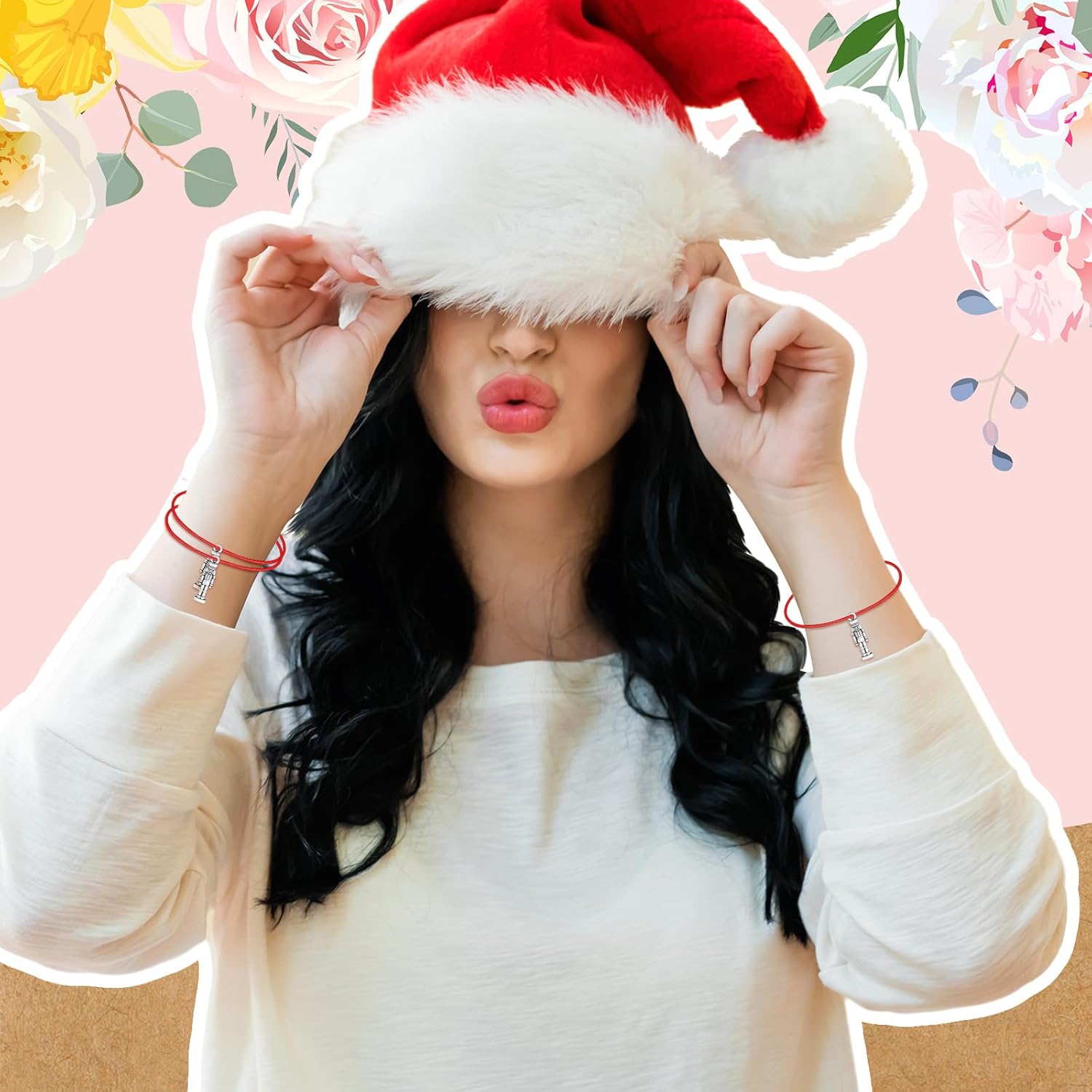 Christmas Nutcracker Bracelets Gifts Bulk for Women 12 Tibetan Silver Nutcracker Soldier Bracelets Charm with Adjustable Braided String 12 Greeting Cards Xmas Christmas Braided Party Favors Gifts - Image 6