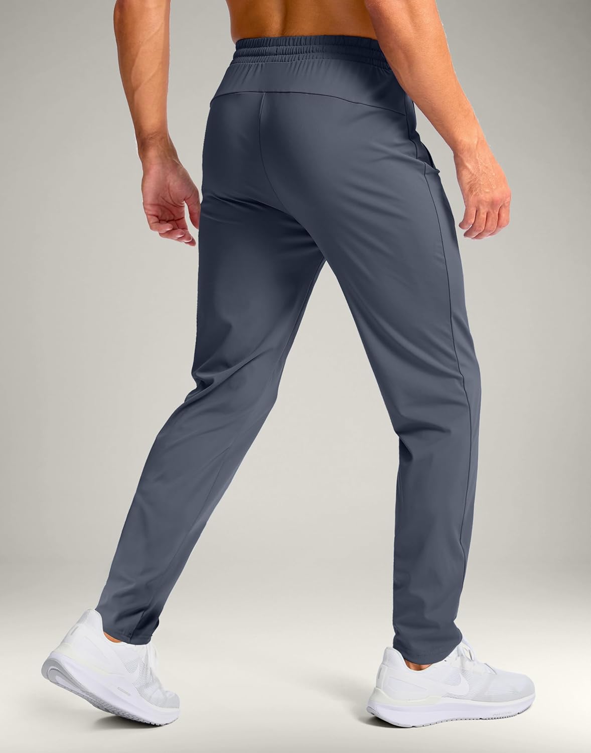 Pudolla 32"/34"/36"/38" Inseam Men's Tall Sweatpants with Zipper Pockets Lightweight Joggers for Athletic Workout Casual - Image 2