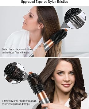 Upgraded Round Volumizing Brush Attachment for Dyson Airwrap Copper