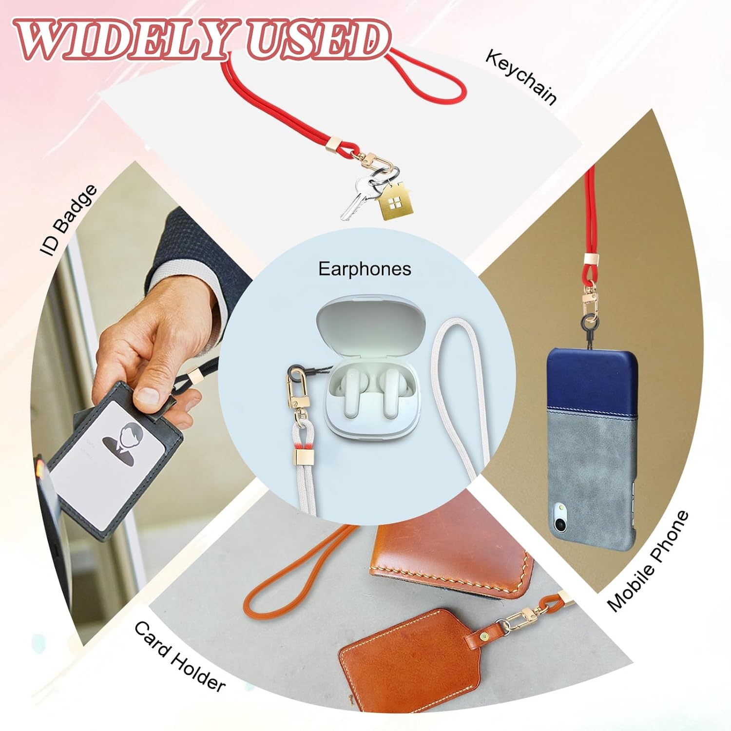 PATIKIL Neck Lanyard, Cute Key Lanyards for Women Men for Car Keys Keychain Card ID Badges Holder Wallet Phone - Image 6