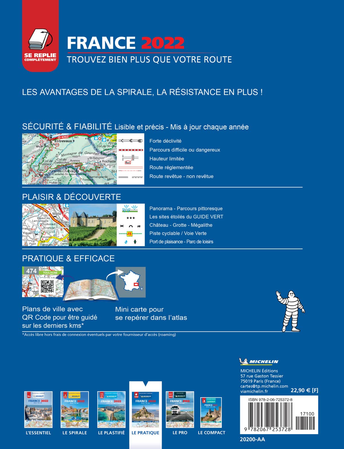 France 2022 - Tourist & Motoring Atlas Multi-flex: atlas routier et touristique = tourist and motoring atlas = Strassen- und Reiseatlas = toeristische ... e turistico = atlas de carreteras y turístico