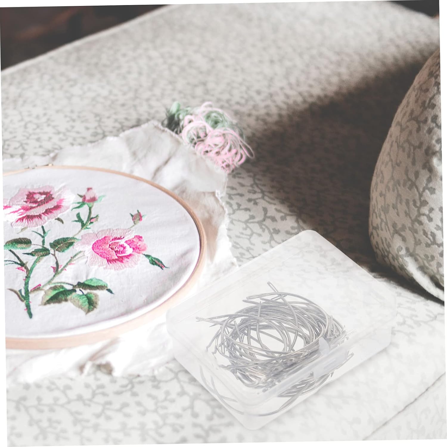 Lurrose Curved Upholstery Needle Eye Sewing Needle for Twine Hair Weave Carpet Repair Embroidery Modelling Crafts