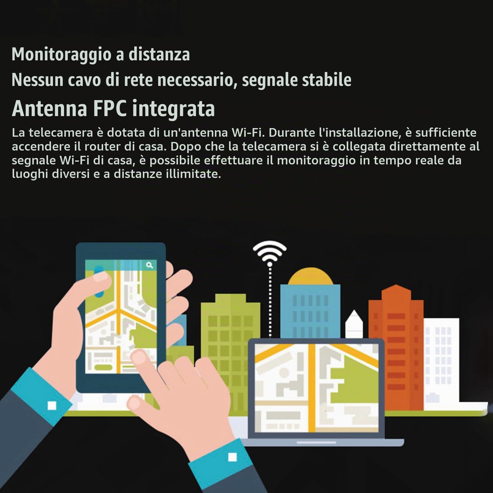 Telecamera di Sicurezza per Interni Wireless con AppMini WiFi Camera 1080P Full HD Wireless Security Smart Camera con Rilevamento del Movimento Dell'app per Telefoni Cellulari per