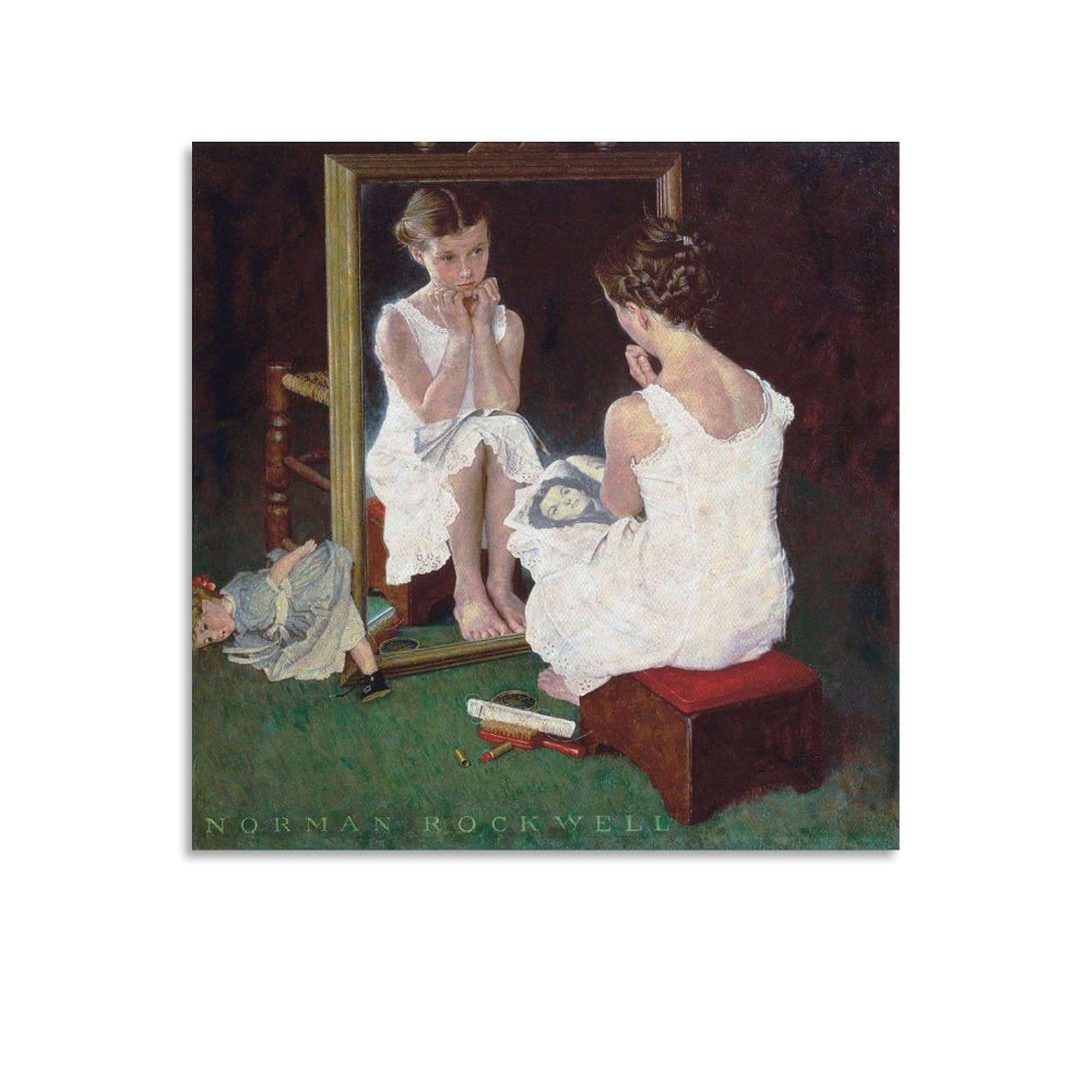Amazon.co.jp: Norman Rockwell ミラーでノーマンロックウェル絵画の
