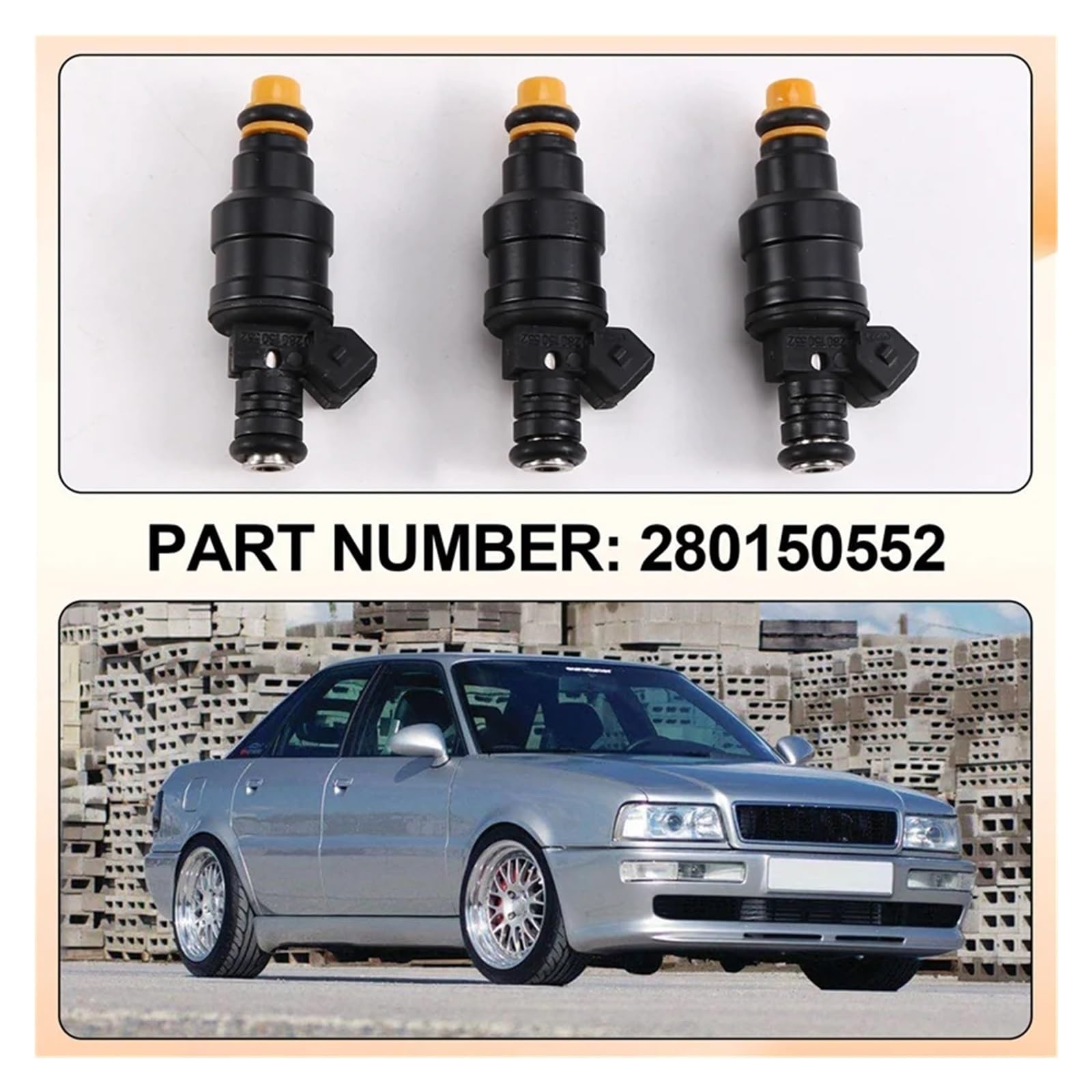WTRYSKIWACZ PALIWA Pasuje Do AUDI A3 S3 A4 GOLF PASSAT 1.8T 20V APX APY 0280155892 Dysza przepływu paliwa Zespół Wtryskiwacza