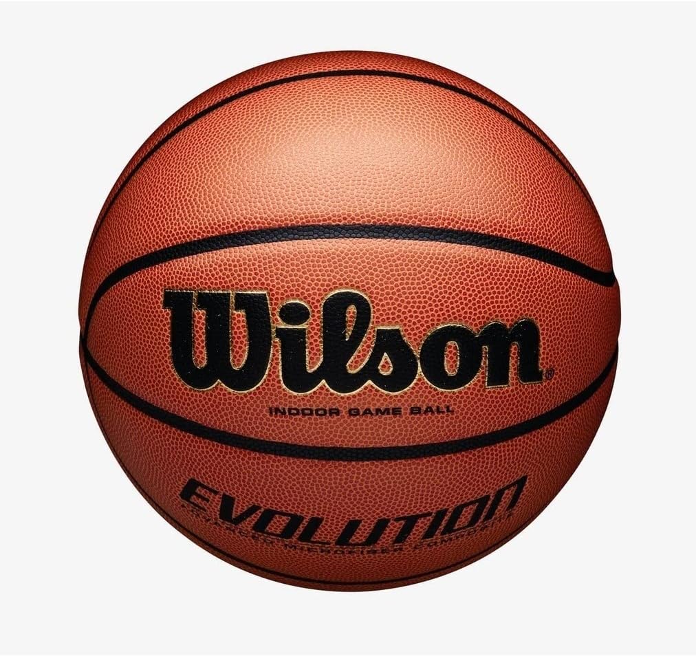Wilson Evolution Indoor Basketball Youth Size 6, 1 Count, Black