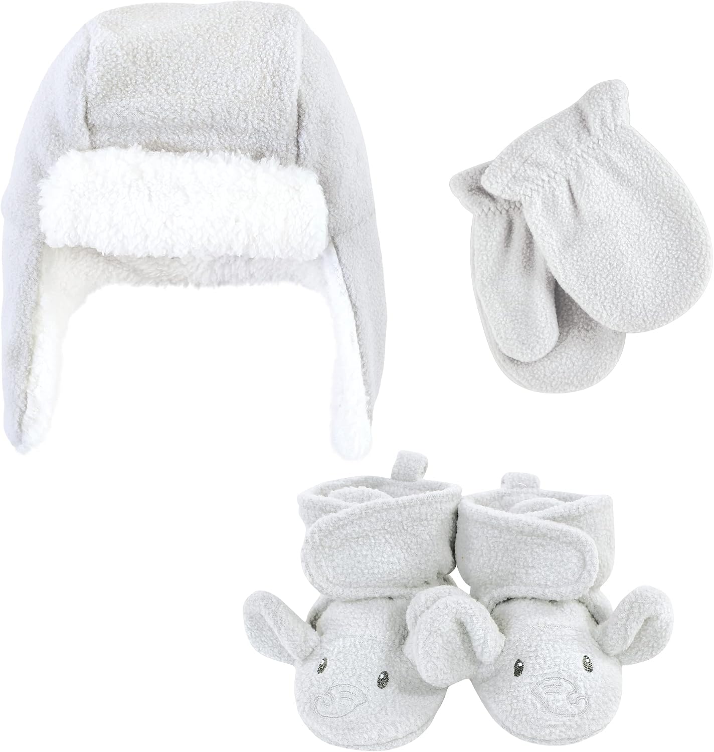 Hudson Baby Baby Hudson Baby Unisex Baby Trapper Hat, Mitten and Bootie Set