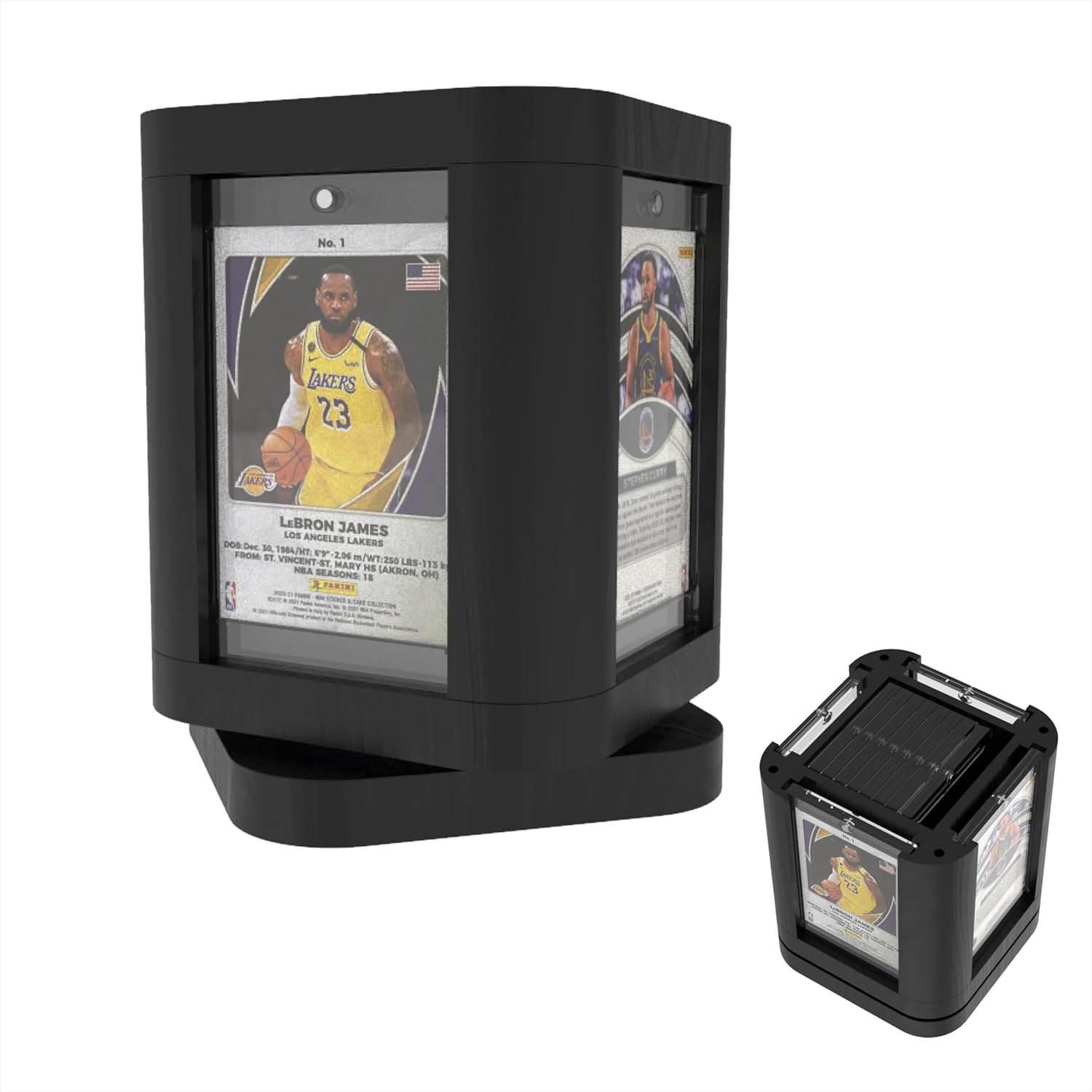 SPEARX Rotating Trading Card Display Case , Baseball Card
