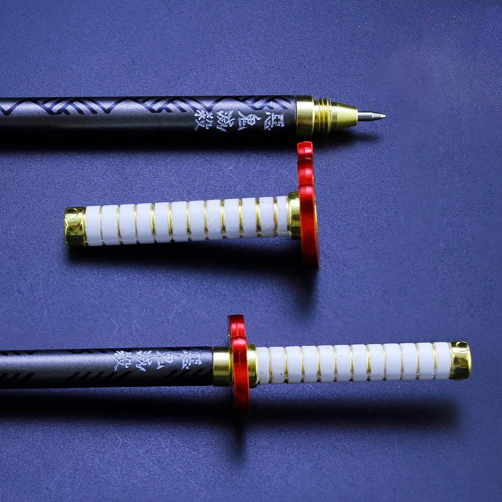 鬼滅の刃　日輪刀　ボールペン　7本 鬼滅の刃 日輪刀 風 ボールペン 水性ボールペン 替え芯付き 送料無料