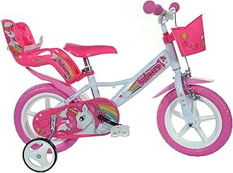 Dino Bikes 124RL-UN Unicorn 12" Bicycle 12'', White & Pink