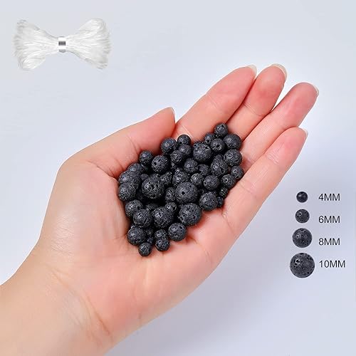 Miniatura 2 de 45 cuentas de piedras preciosas naturales de 0.315 pulgadas (0.315 in), cuentas redondas sueltas para fabricación de joyas con cordón elástico de