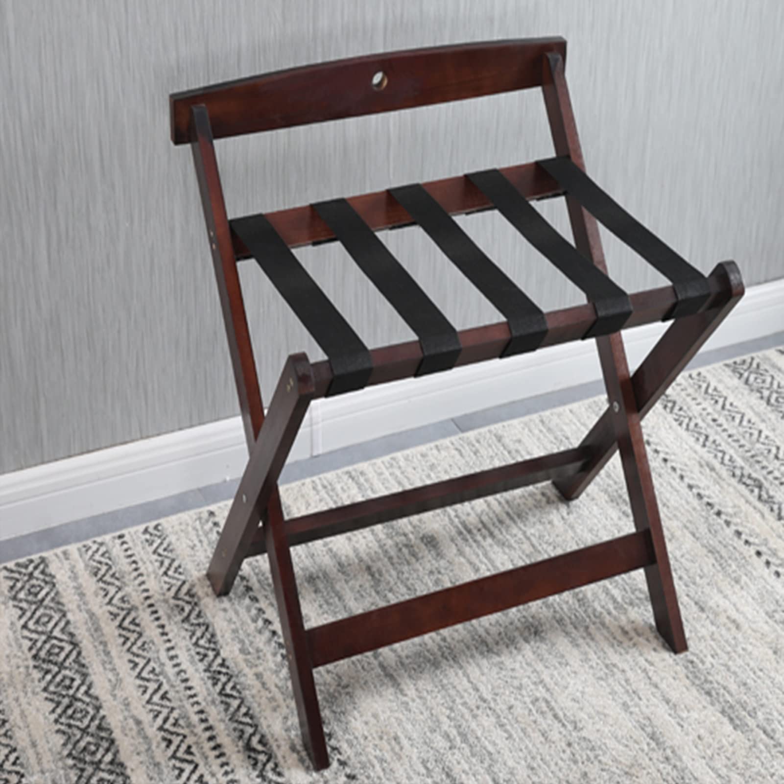 Portavaligie In Legno Massello Da 1/2/5 Pezzi, Ripiano Portaoggetti Pieghevole, Supporto Per Borsa Da Viaggio, Mobiletto Portavaligie Per Hotel, Portavaligie Per Soggiorno, Hotel, Camera Da Letto, 60