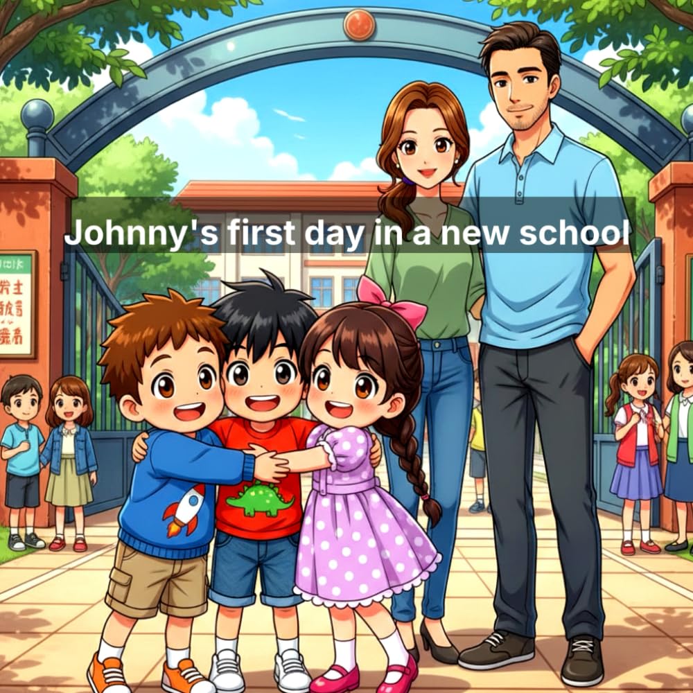 Johnny's first day in a new School (Johnny's new school adventure)