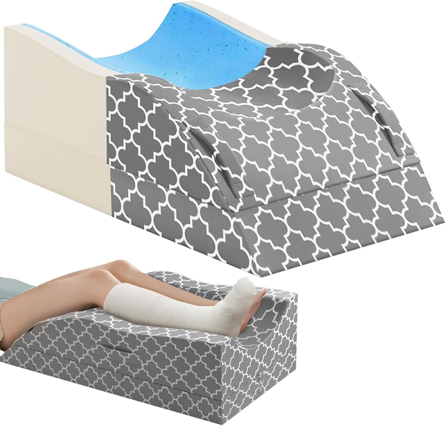 CloudBliss adjustable leg elevation pillow
