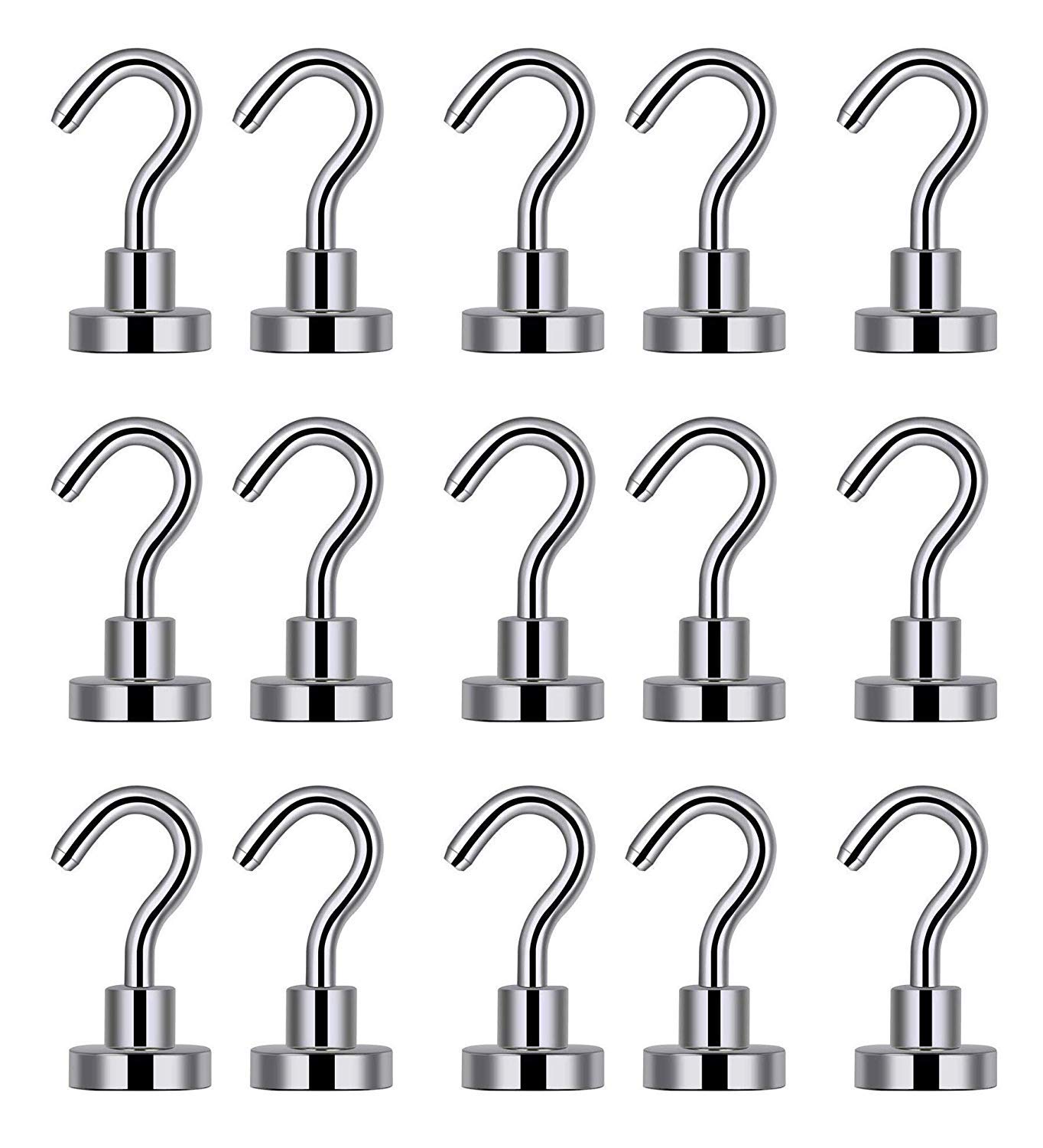 Lifekrafts Magnetic Hooks for Multi-Purpose Hanging, Heavy Duty Neodymium Magnet (Grill, Towel, Keys, Masks, Indoor Hanging, Home, Kitchen, Workplace, Office, and Garage etc.) - 3.5cm Pack of 15 (B0868QNFC4) Amazon Price History, Amazon Price Tracker