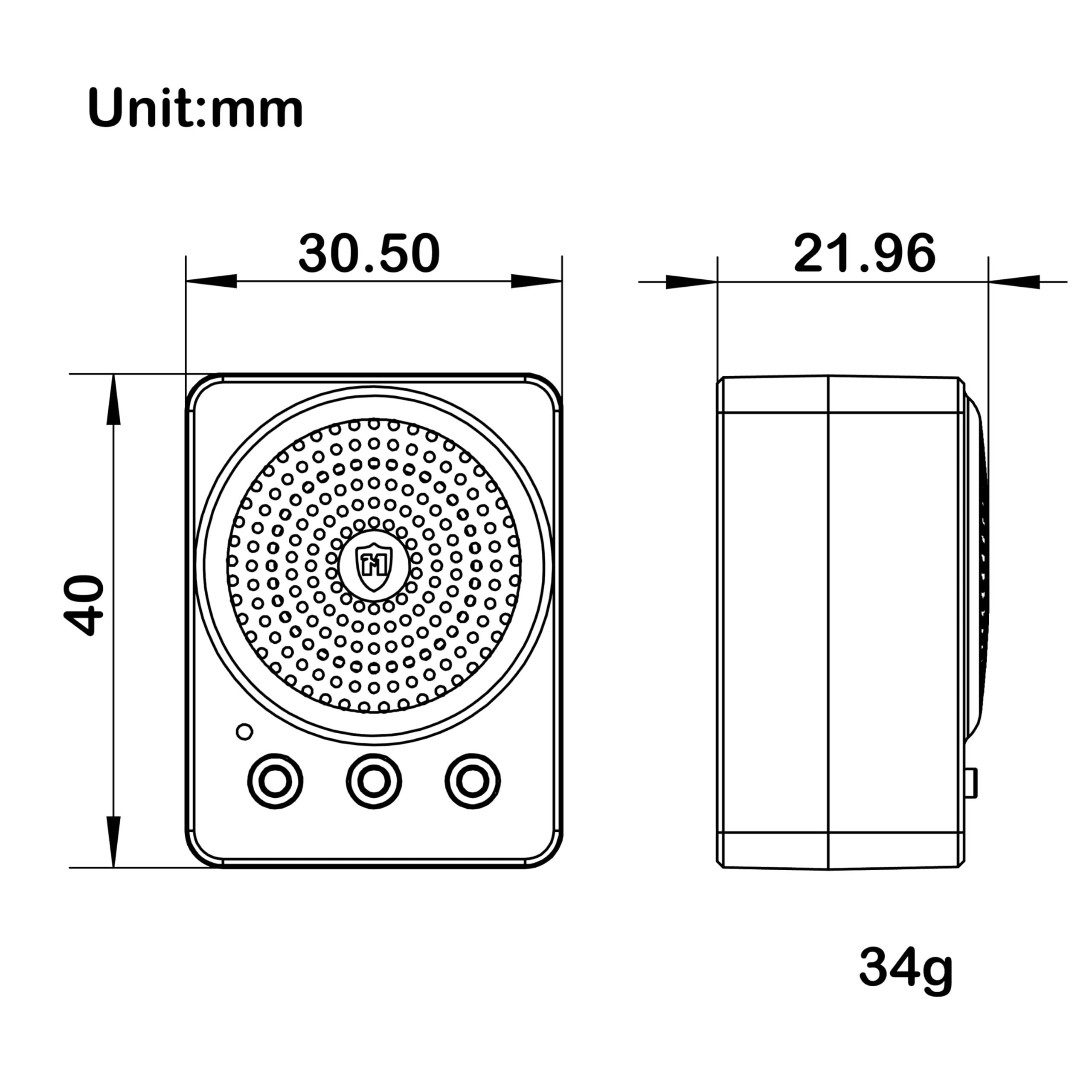 MEUS RACING RC Engine Sound Simulator for Traxxas TRX4M Axial SCX24 and Other 1/18 1/24 RC Crawler